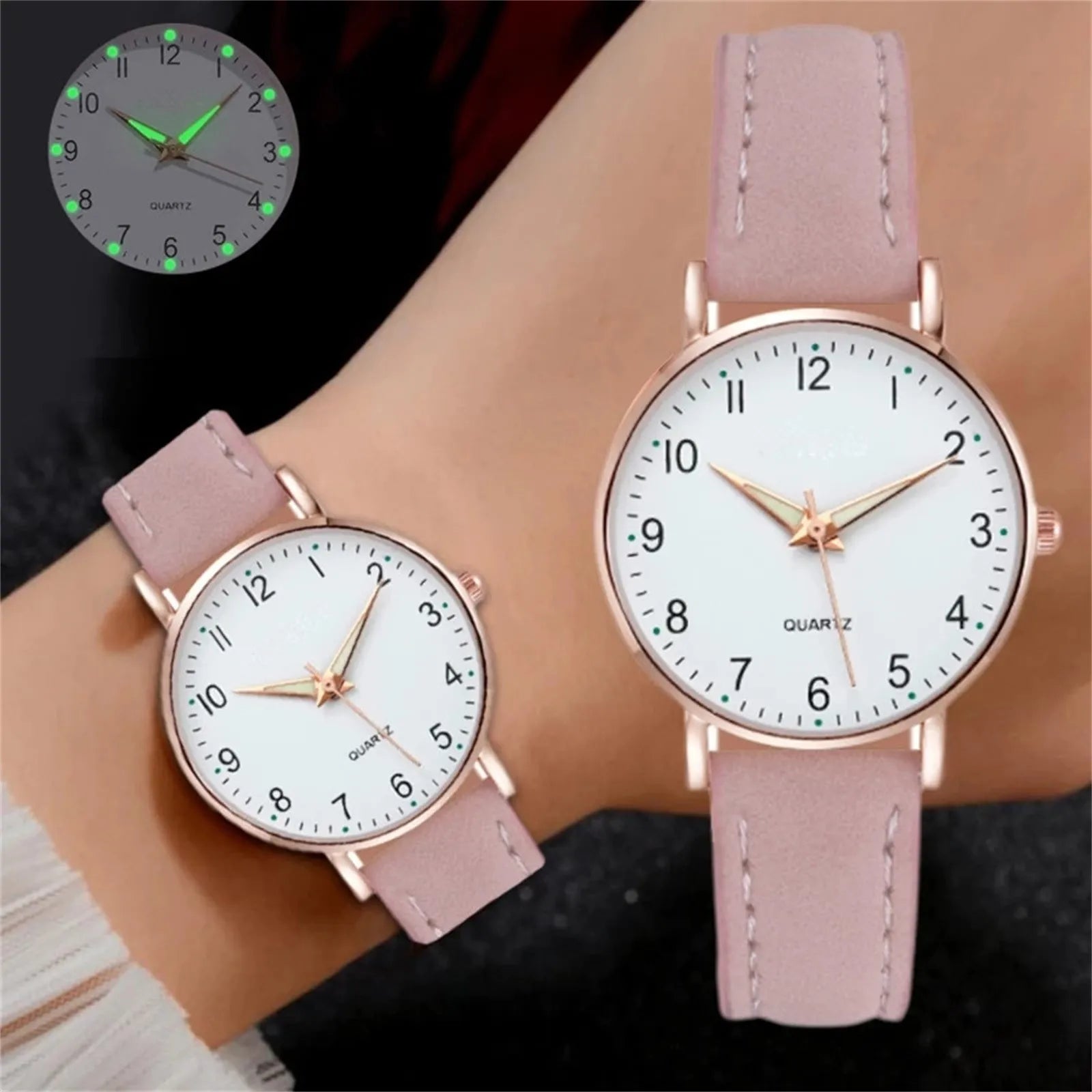 Relógio Feminino Couro Quartz