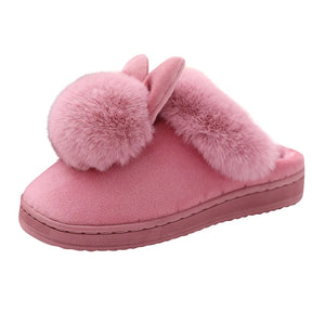 Pantufa Feminina Orelha de Coelho